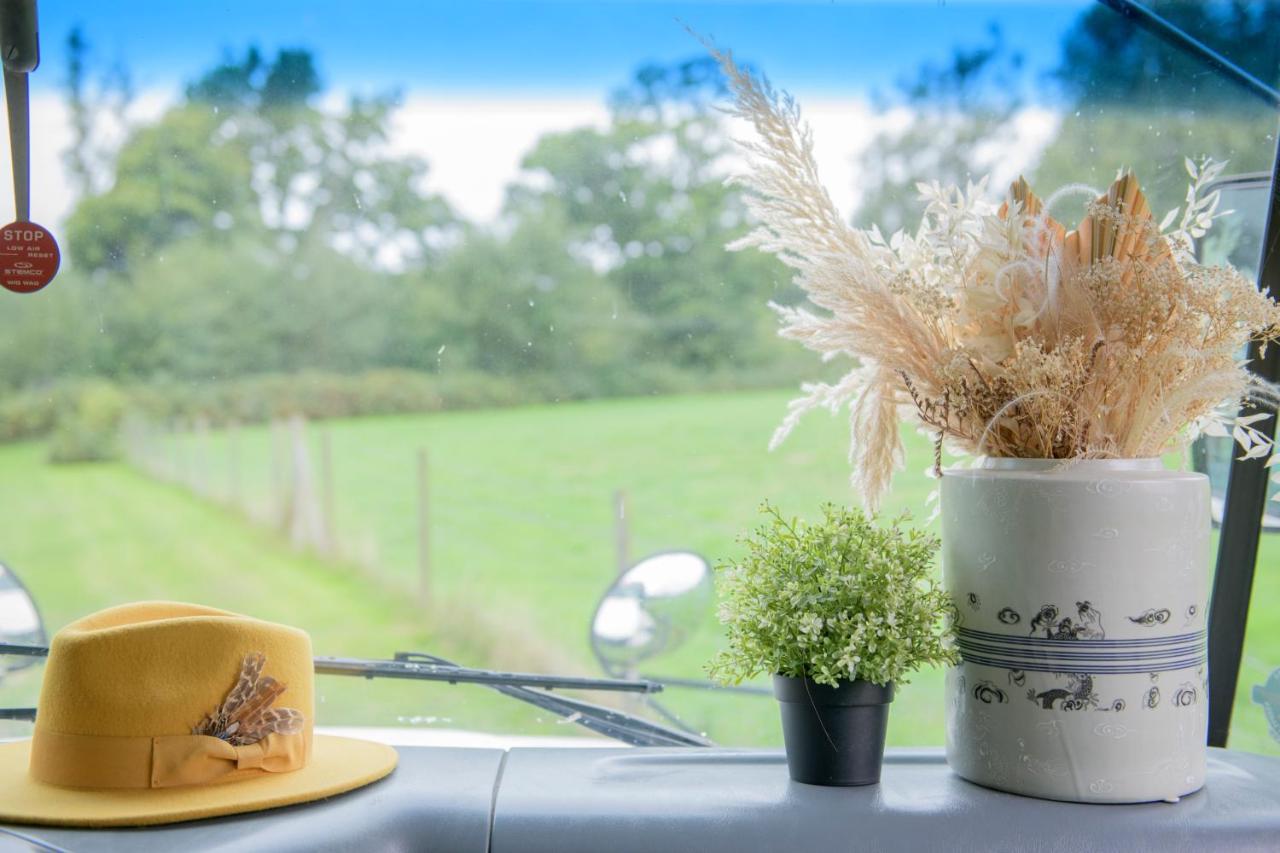 American School Bus Retreat With Hot Tub In Sussex Meadow Uckfield Zewnętrze zdjęcie